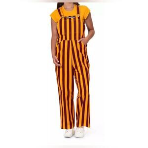 Game Bibs Maroon/Gold College Stripes Overalls FSU FLORIDA STATE SEMINOLE XS